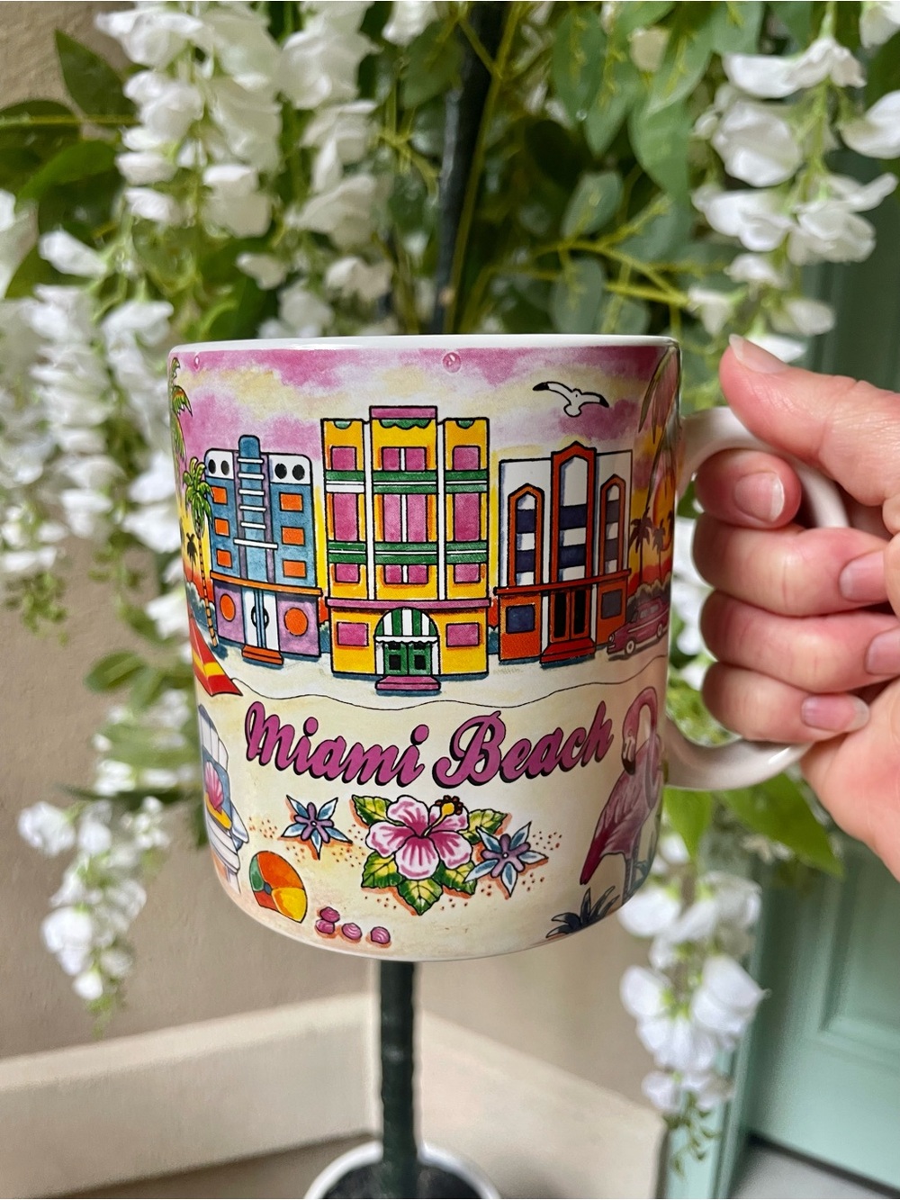 90s Miami Beach Ceramic Mug